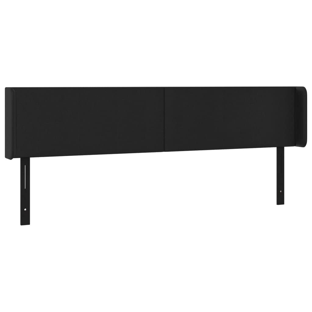 Vidaxl Led Headboard, Upholstered Headboard For Bed Home, Bed Headboard With Led Light, Bedroom Furniture, Black 72"X6.3"X30.7"/34.6" Faux Leather
